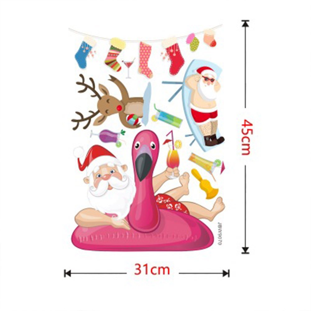 Christmas Cute Santa Claus Wall Sticker