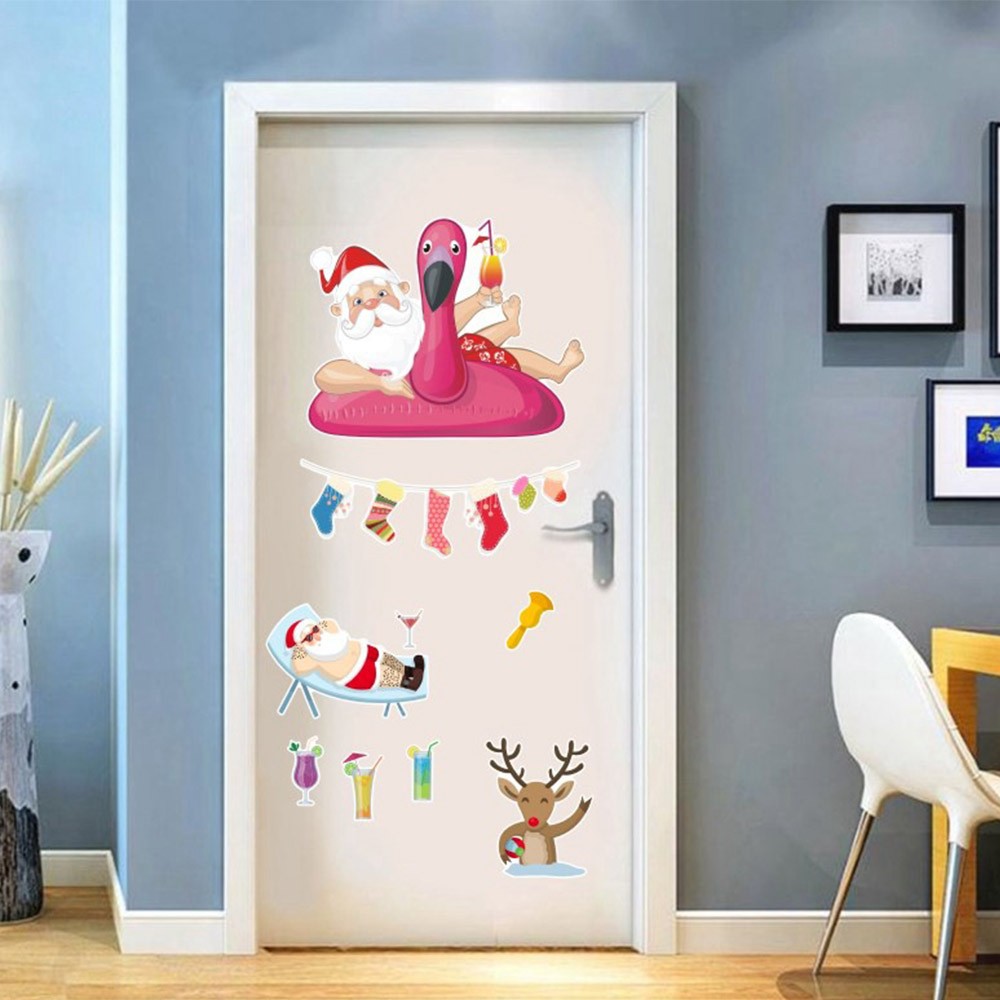 Christmas Cute Santa Claus Wall Sticker