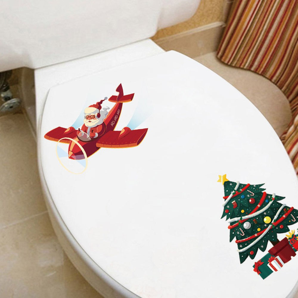 2Sets Christmas Tree Wall Sticker Self-Adhesive Sticker