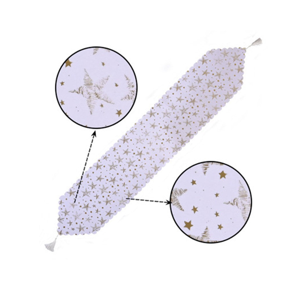 Star Pattern Christmas Table Runner Table Tablecloth