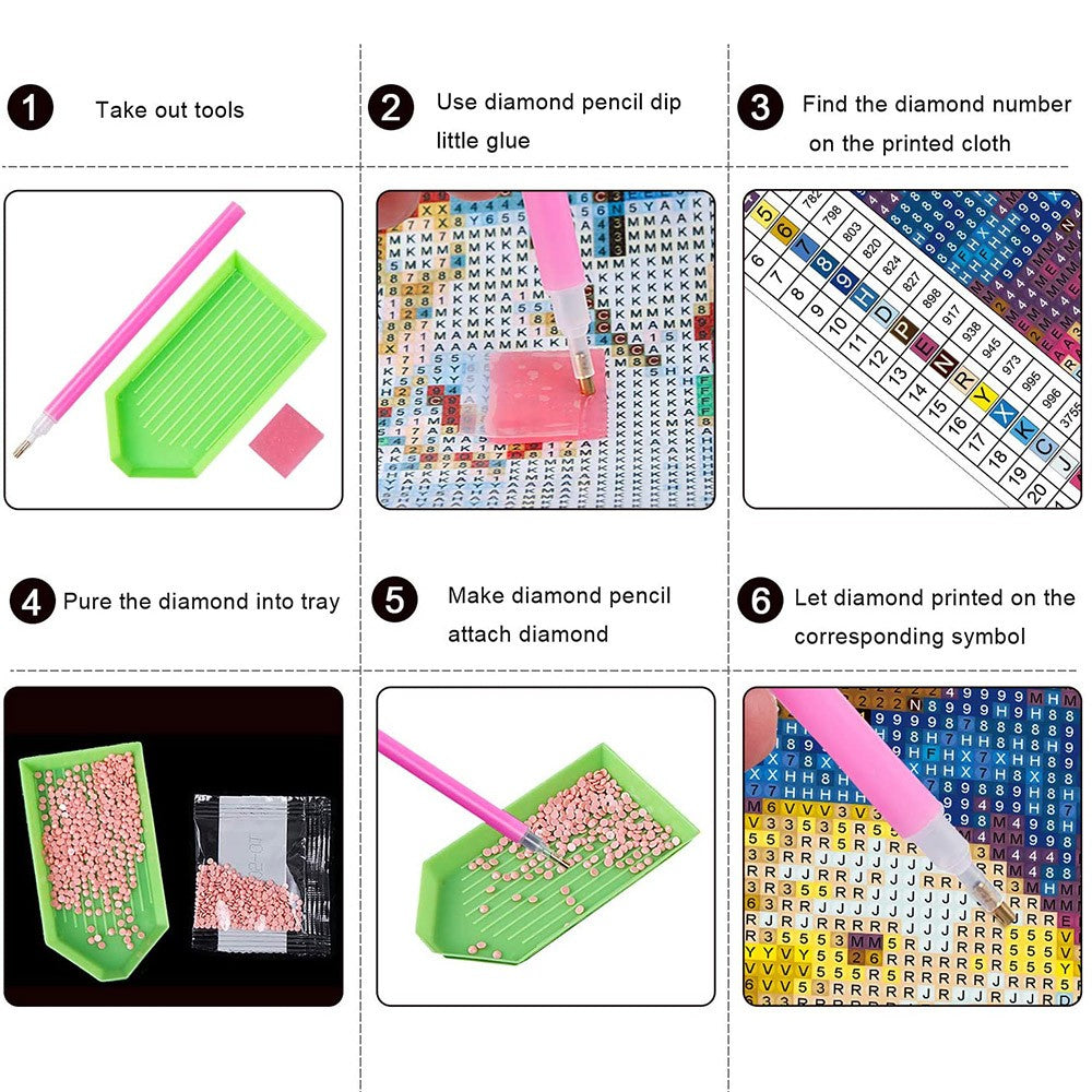 DIY Christmas Resin Painting Kit Art Embroidery Christmas Decoration