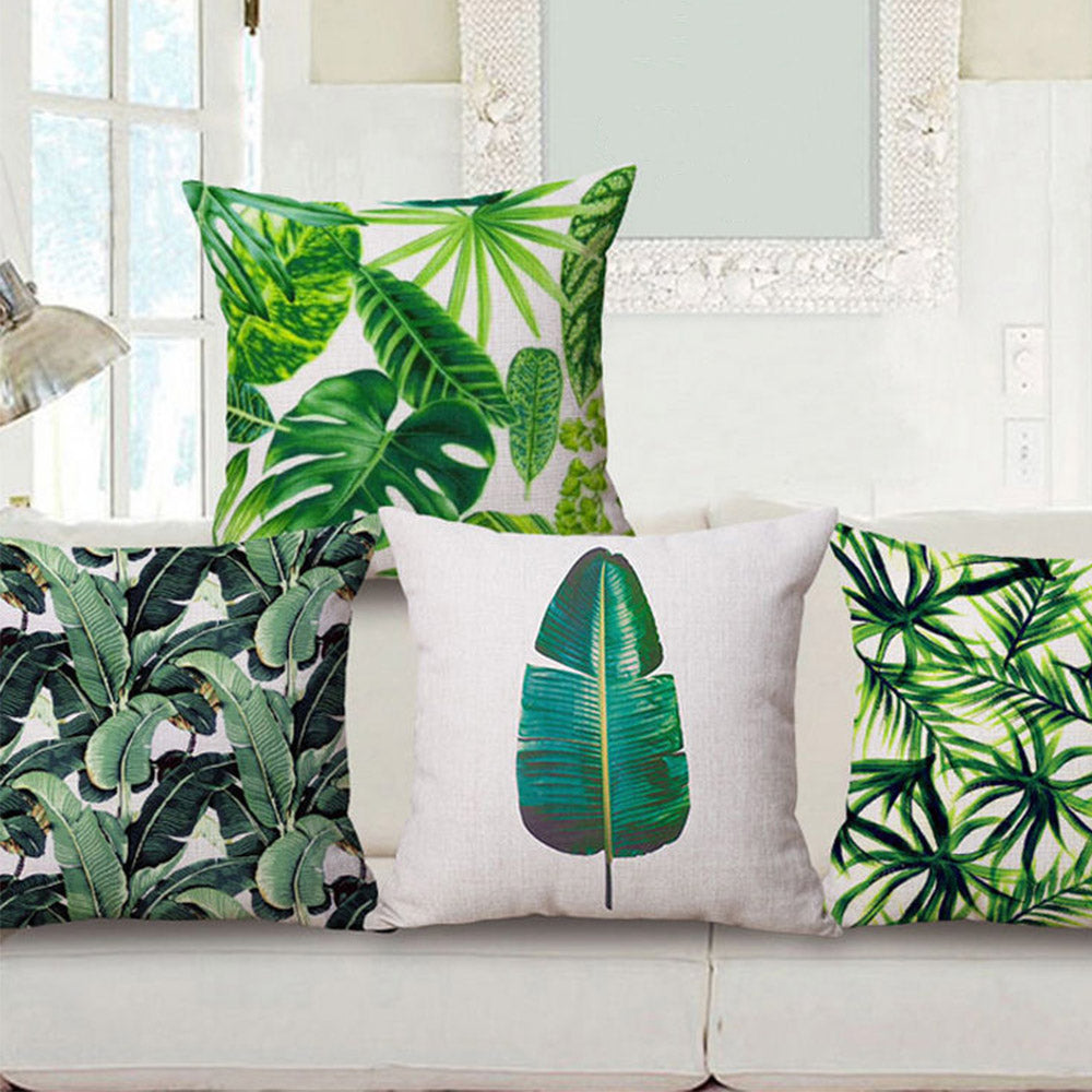4 X Printed Pillow Cases Pillow Protective Cushions Cover Home Sofa Pillow Cover