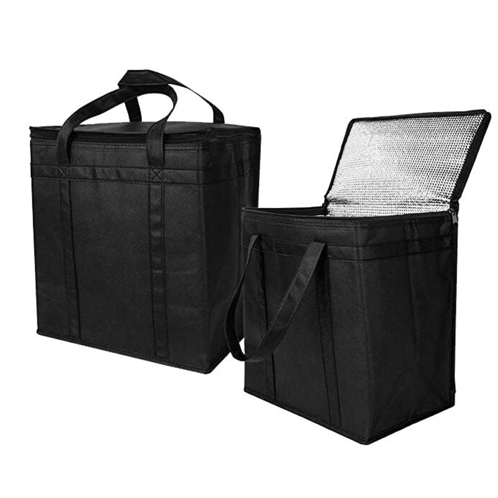 4 X Insulated Grocery Bag Reusable Food Storage Bag Large Capacity Picnic Bag Foldable Travel Food Cooler Thermal Bag