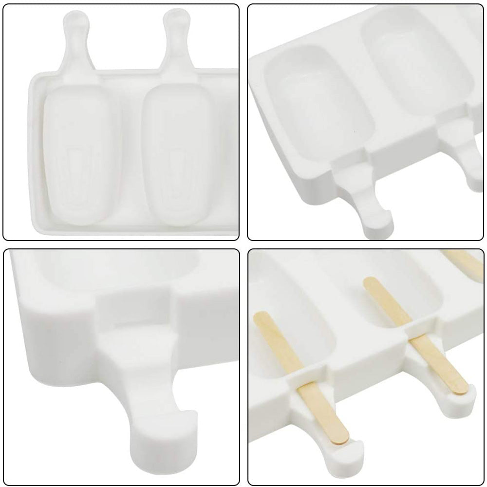 Four Cavities of Kitchen Ice Cream Molds and 50 Ice Lollies