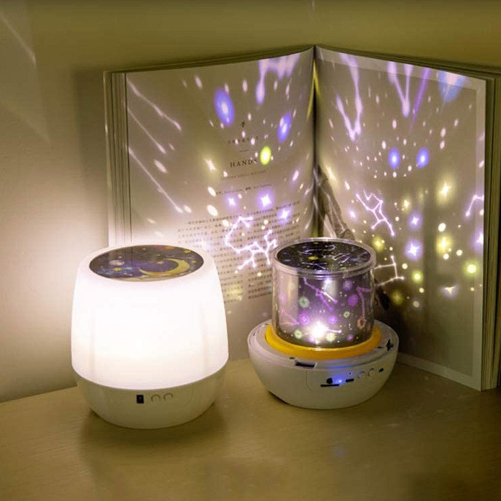 Moon Star Projector Starry Night Light Sky Lights Baby Kids Bedside Lamp