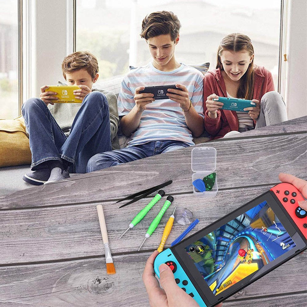 24 in 1 Multifunctional Joystick Controller Repair Kit Joystick Caps Replacement Controller Kit 3D Joystick Replacement for Nintendo Switch Joy-con