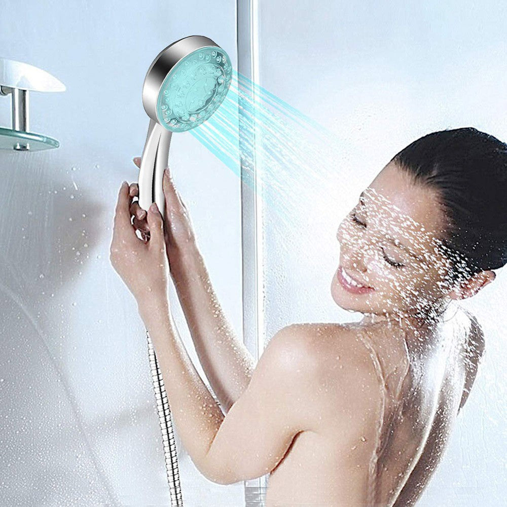 Water Temperature Control LED Shower Head Color Changing Shower Head No Battery Shower Head Bathroom SPA Shower Head