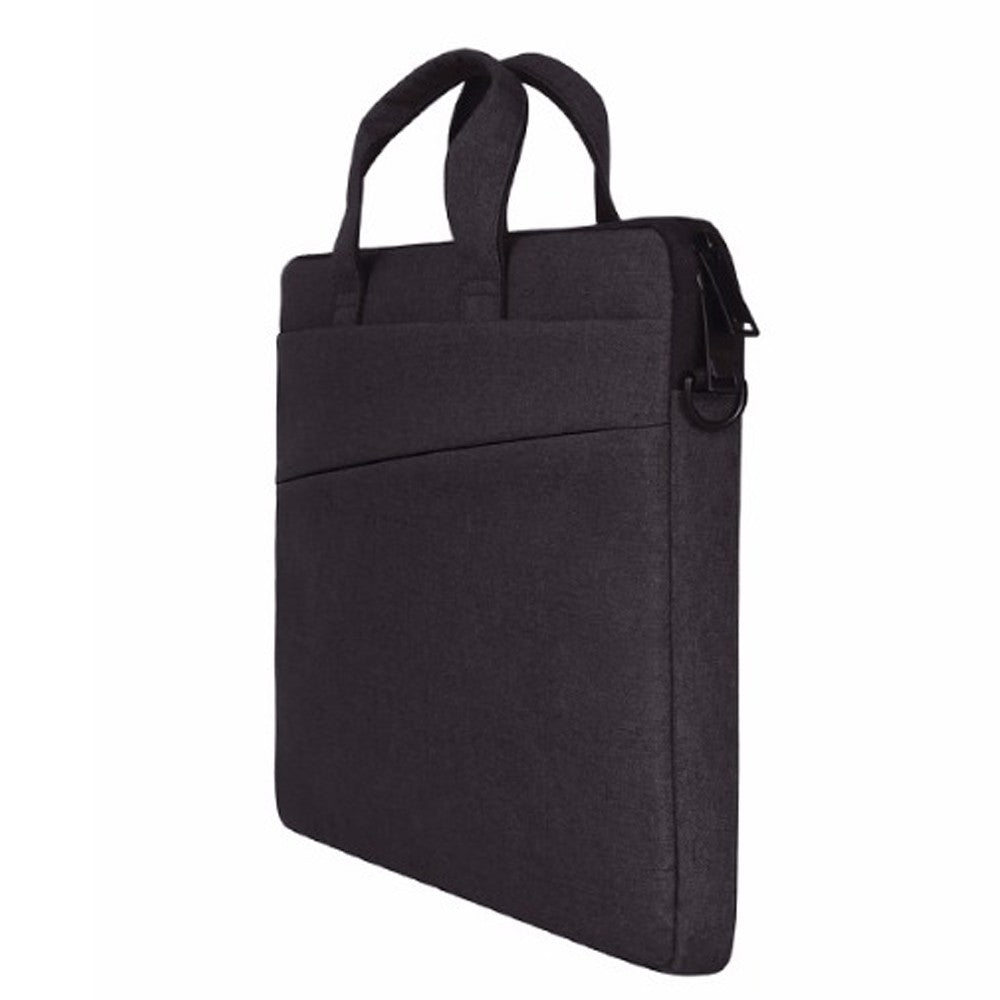13 Inches Handheld Laptop Bag Portable Lightweight Shoulder Bag Shock Absorption Handbag Black