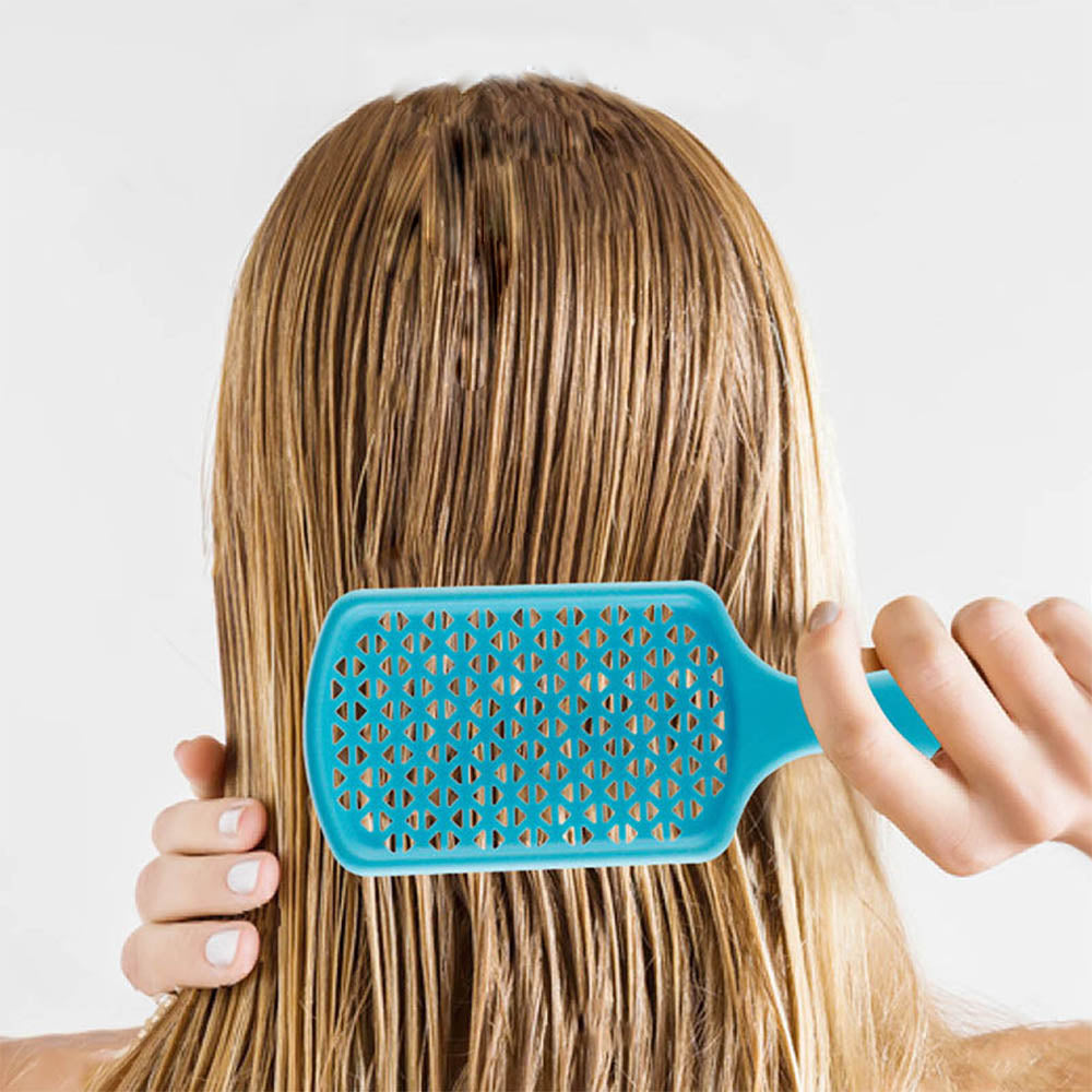 4 Pieces Hair Brushes Hair Comb Set Detangling Hair Brush and Hair Comb Set Soft Hairbrush for Men and Women Green