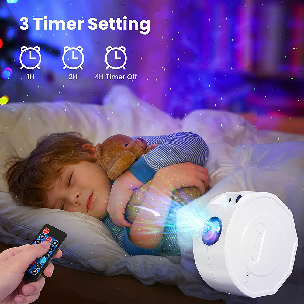 LED Starry Sky Galaxy Projector Lamp with Speaker Remote Control Night Light