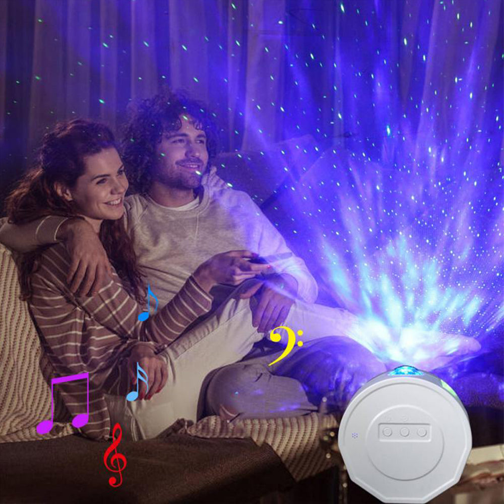 LED Starry Sky Galaxy Projector Lamp with Speaker Remote Control Night Light