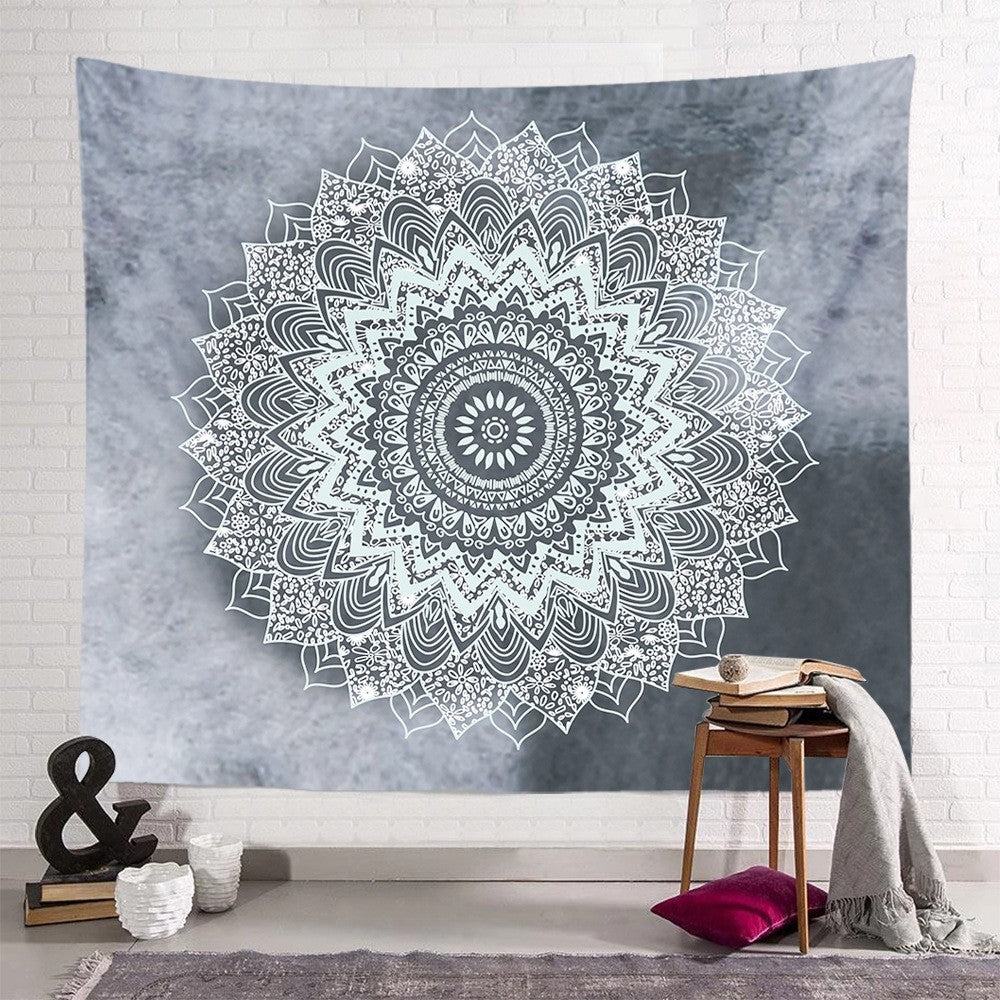 200 x 150cm Wall Hanging Tapestry Square Mandala Tapestry Beach Towel Bohemian Camping Blanket Home Decoration Style 4