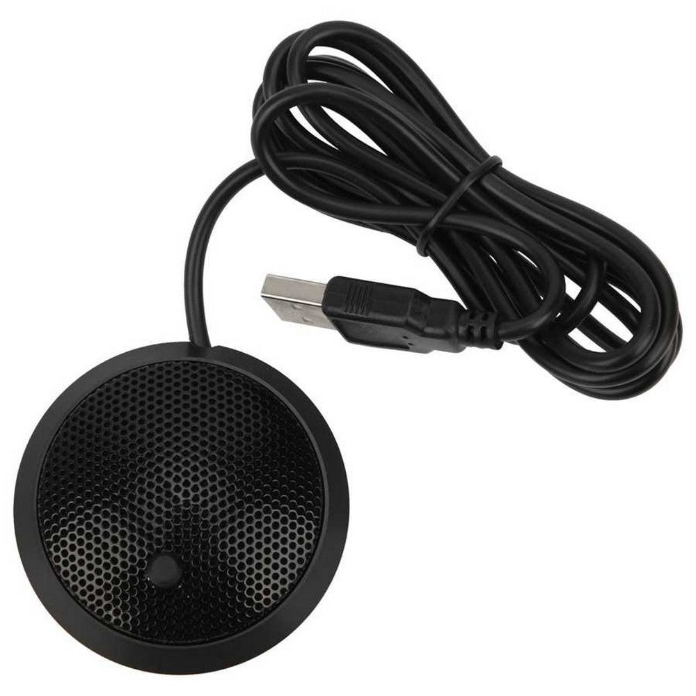 Conference USB Microphone Computer Microphone with Mute Button Meeting Microphone Plug and Play Desktop Microphone