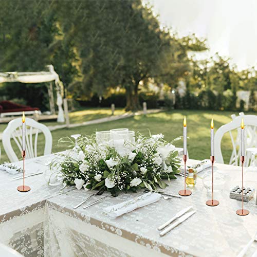 Rose Gold 3pcs Iron Candlestick Holders Candle Holder Set Home Party Table Decor