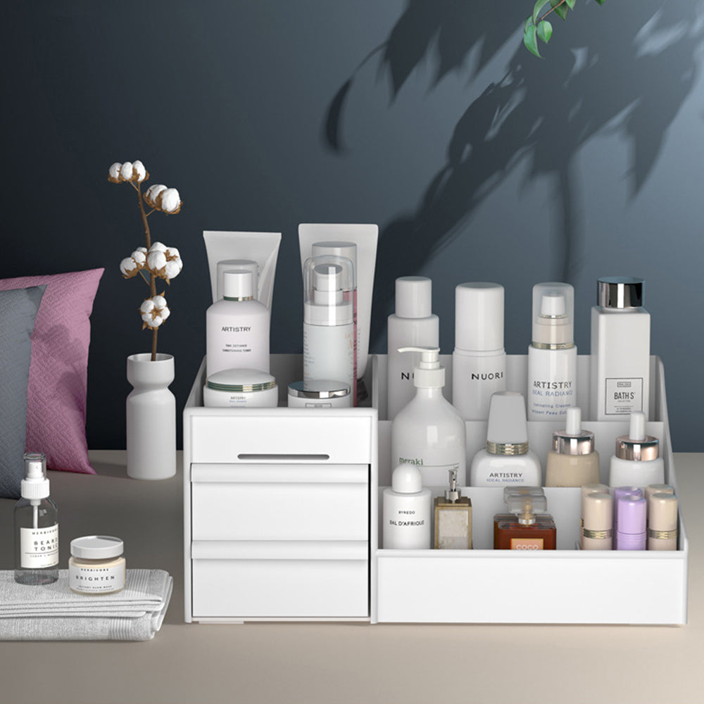 2 X Cosmetic Organisers Cosmetic Storage Boxes Makeup Drawer Containers