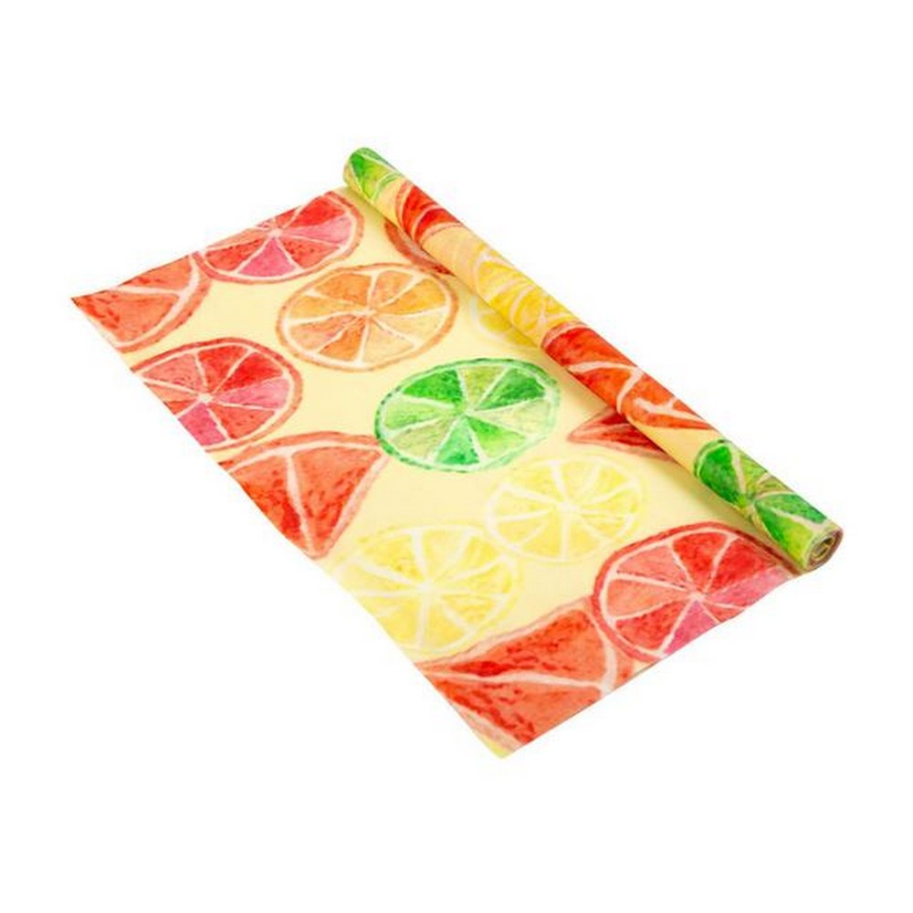 2 X Lemon Pattern Reusable Beeswax Food Cover Beeswax Food Wrap