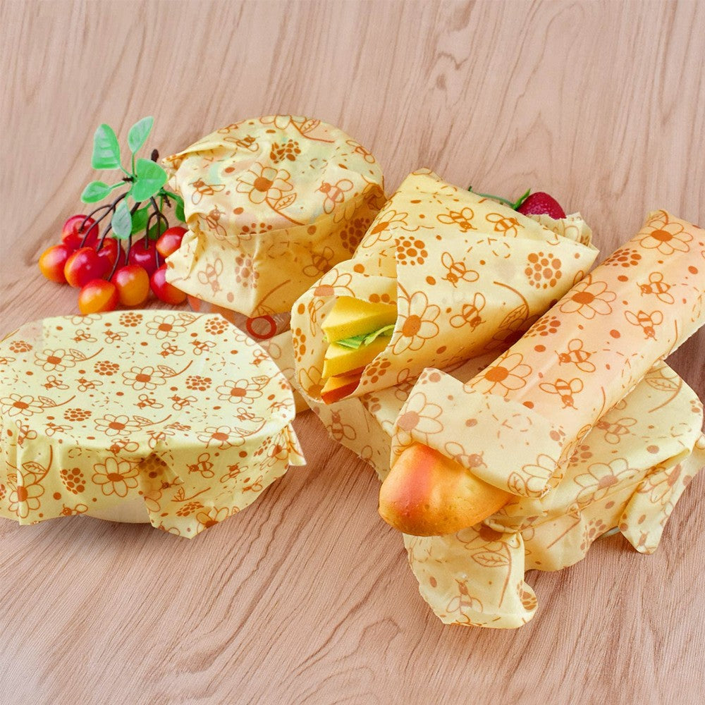 Flowers Pattern Reusable Beeswax Food Cover Beeswax Food Wrap