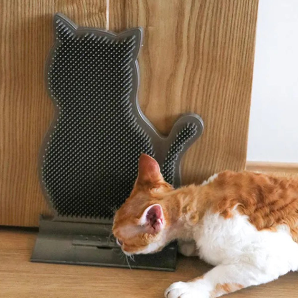 Cat Self Groomer Brush Cat Face Massager Pet Rubbing Post