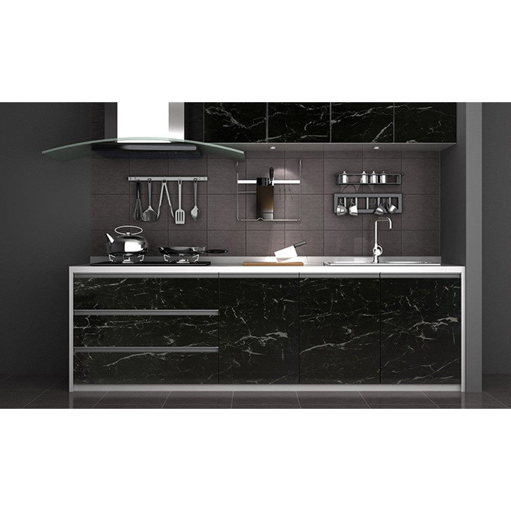 1 Roll 5M Kitchen Marble Effect Vinyl Film Wall Sticker Home Decor Style 3