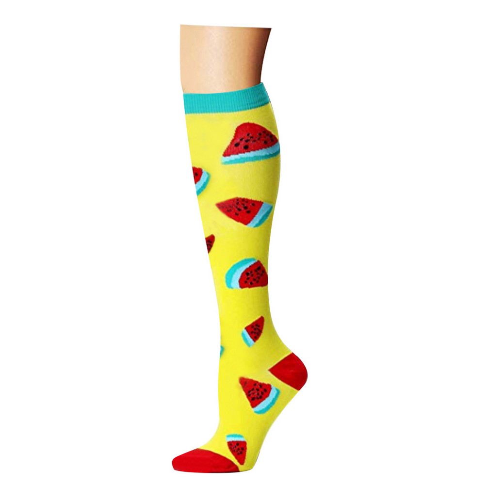 3 Pairs of Large Size Style 1 2 3 Womens Knee Length Compression Socks
