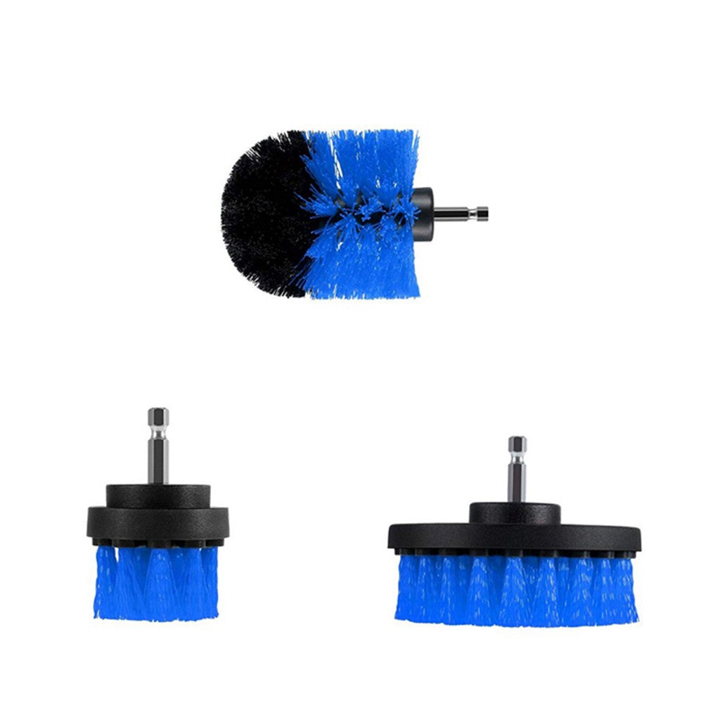 Set of 3PCS Universal Drill Power Brushes and Sponge Blue