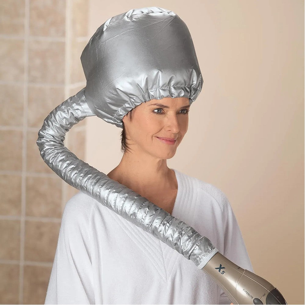 Hair Drying Cap Hair Dryer Diffuser Attachment Silver