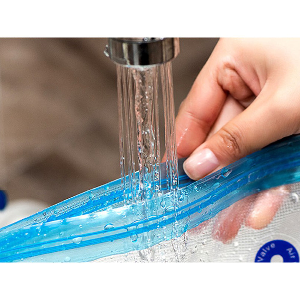 10PCS 22x28CM Reusable Food Vacuum Sealer Bag with One Manual Pump