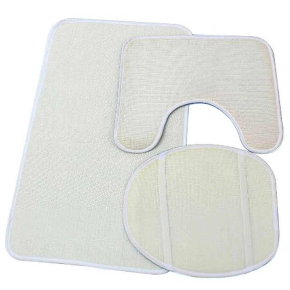 3pcs Bathroom Mat Set Home Decor - Ocean Style2