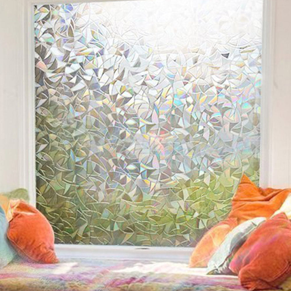 2 X Glass Window Films Glass Effect Design Casement Stickers