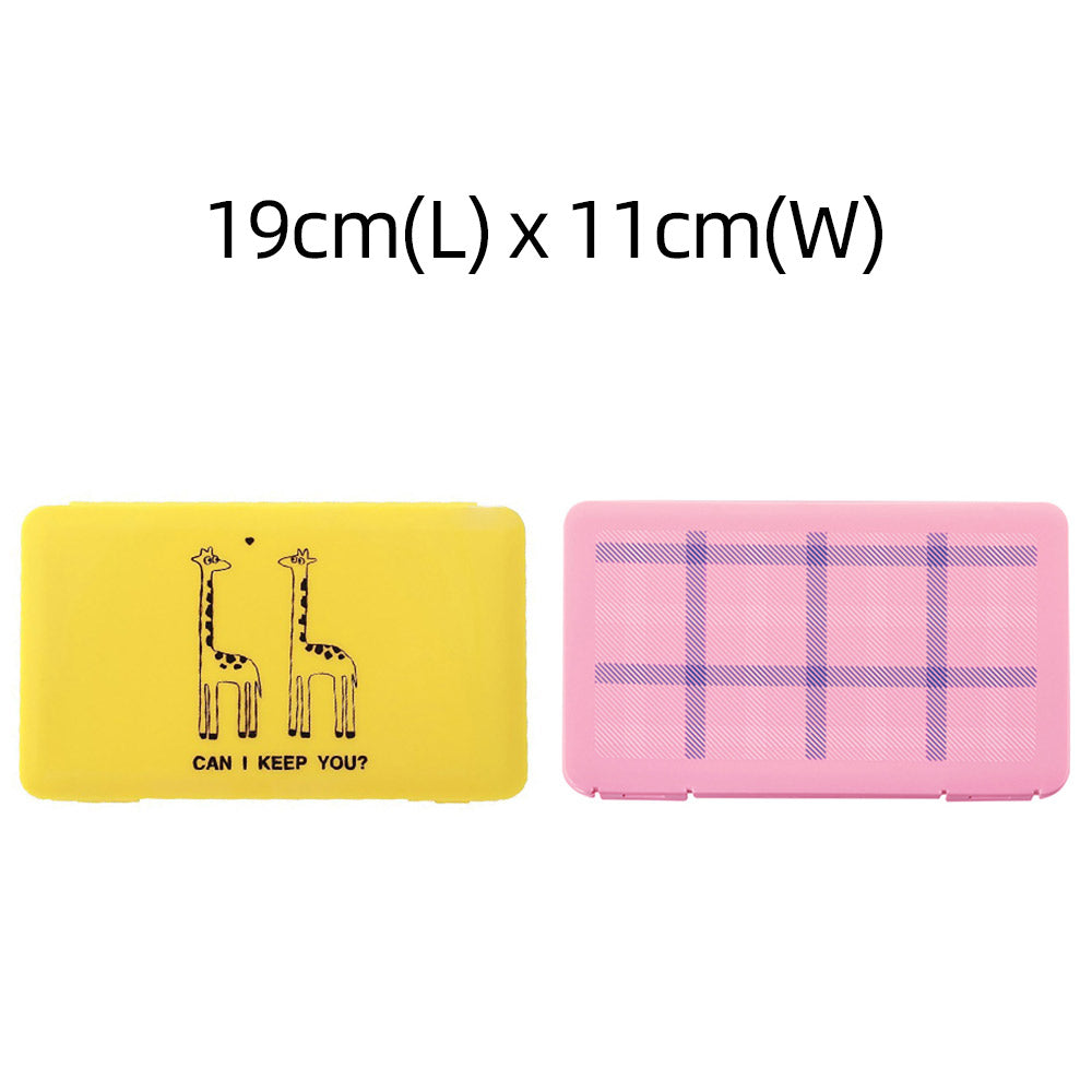 2pcs Health Face Mask Storage Boxs -Yellow and Pink