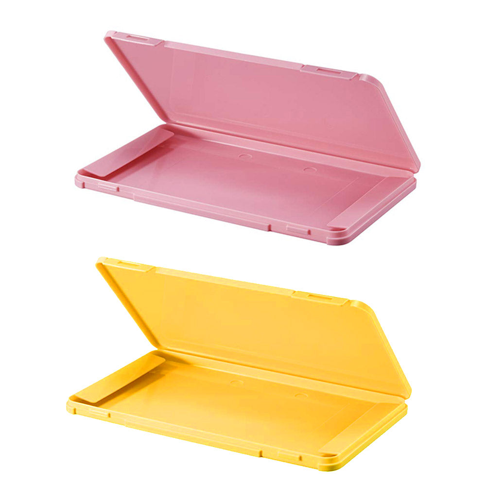 2pcs Health Face Mask Storage Boxs -Yellow and Pink