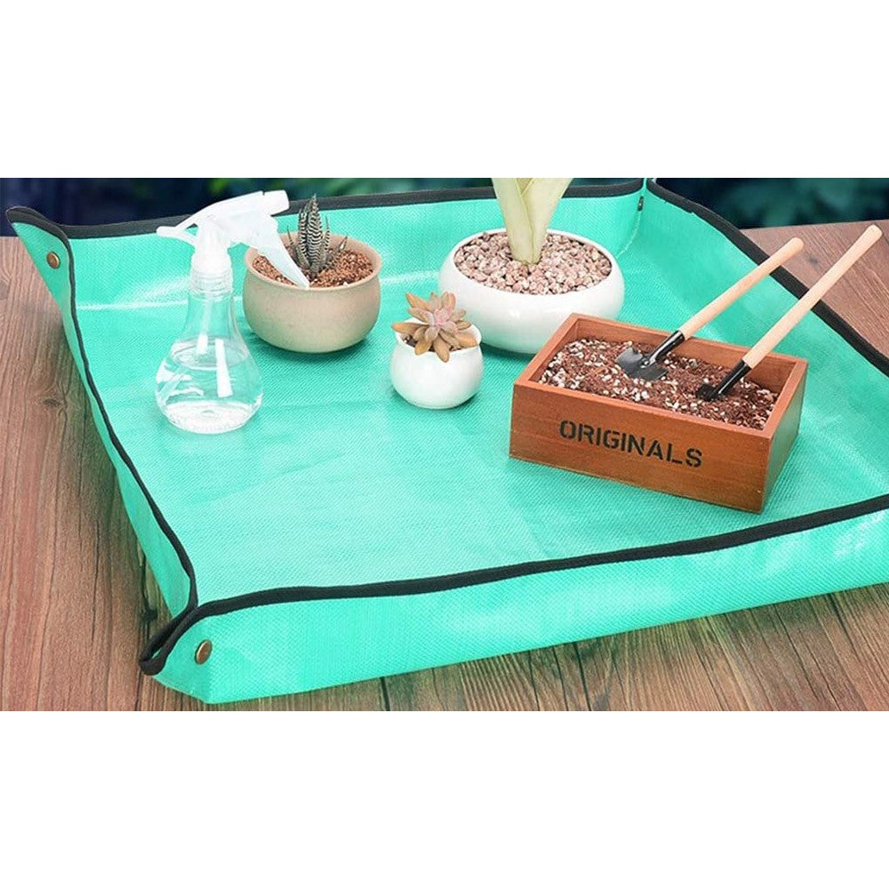 2 X Garden Waterproof Plant Repotting Square Mat