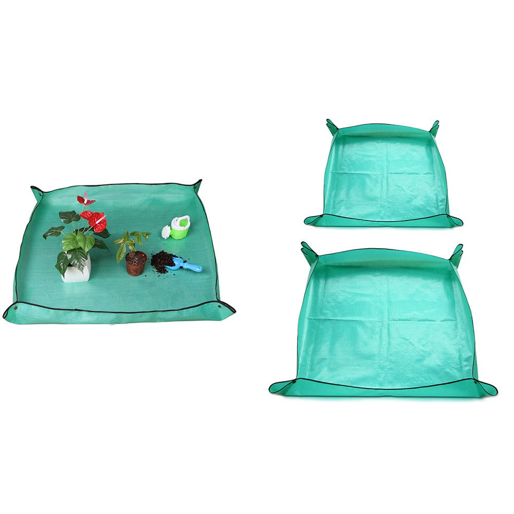 2 X Garden Waterproof Plant Repotting Square Mat