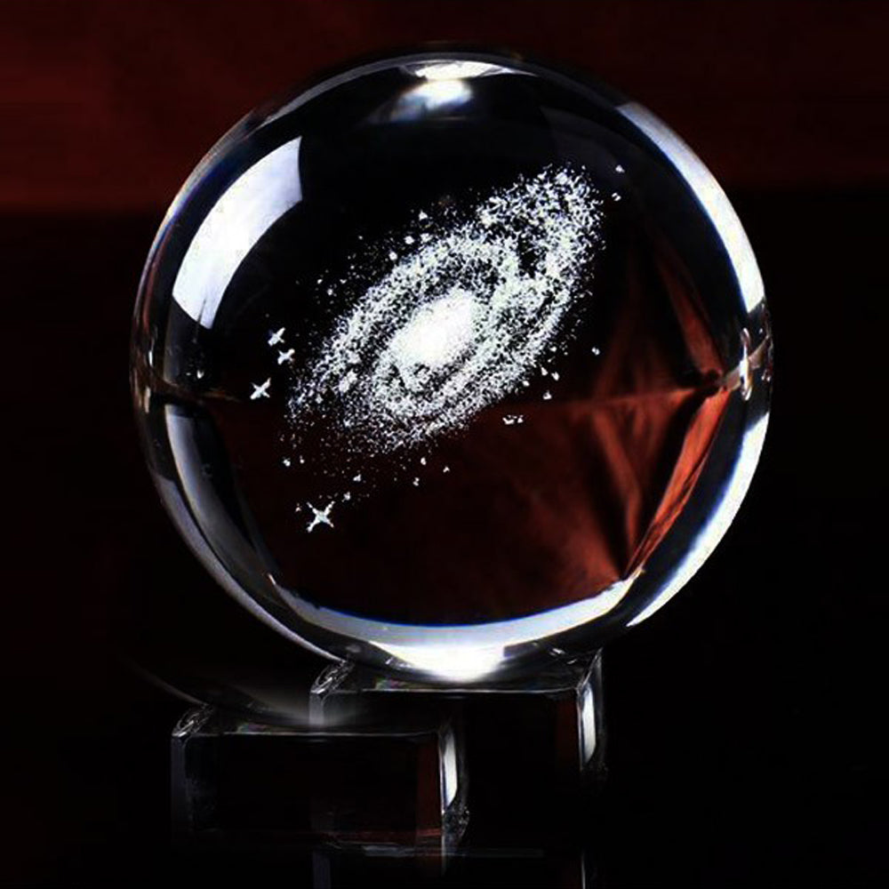 2 X 3D Transparent Ball incl. Stand Christmas Gift Idea