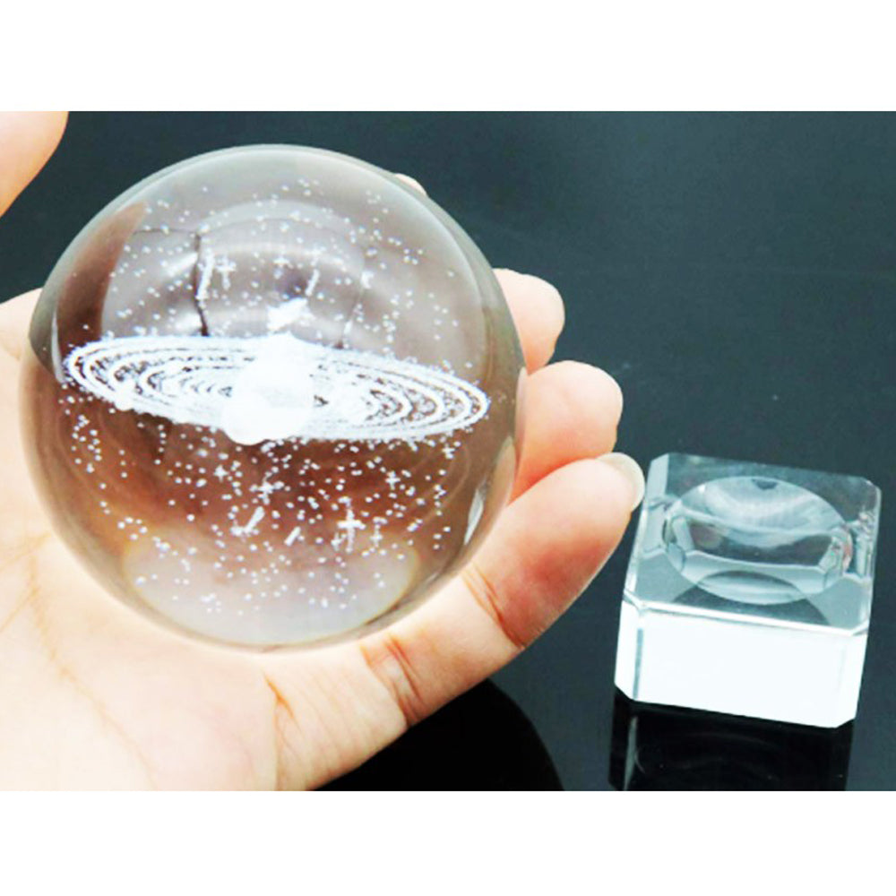 2 X 3D Transparent Ball incl. Stand Christmas Gift Idea