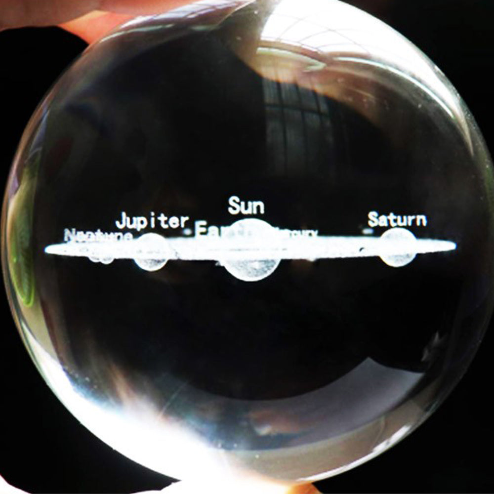 2 X 3D Transparent Ball incl. Stand Christmas Gift Idea