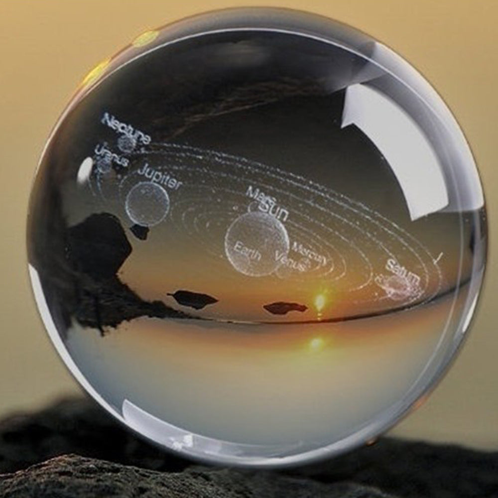 2 X 3D Transparent Ball incl. Stand Christmas Gift Idea