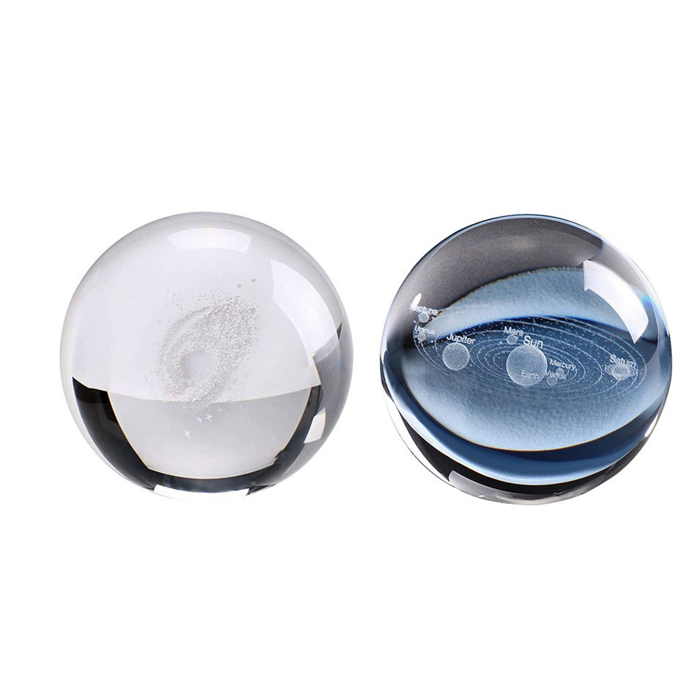 2 X 3D Transparent Ball incl. Stand Christmas Gift Idea