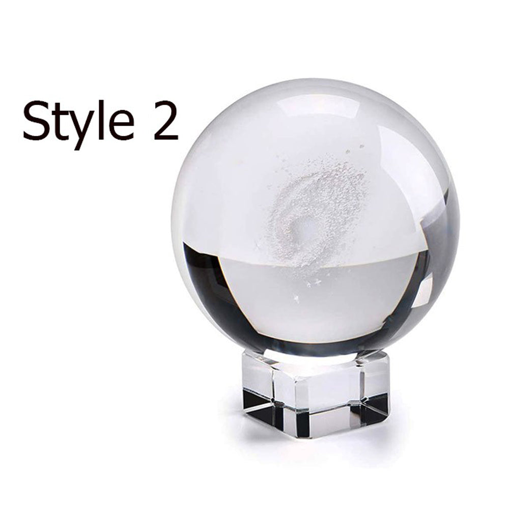 2 X 3D Transparent Ball incl. Stand Christmas Gift Idea