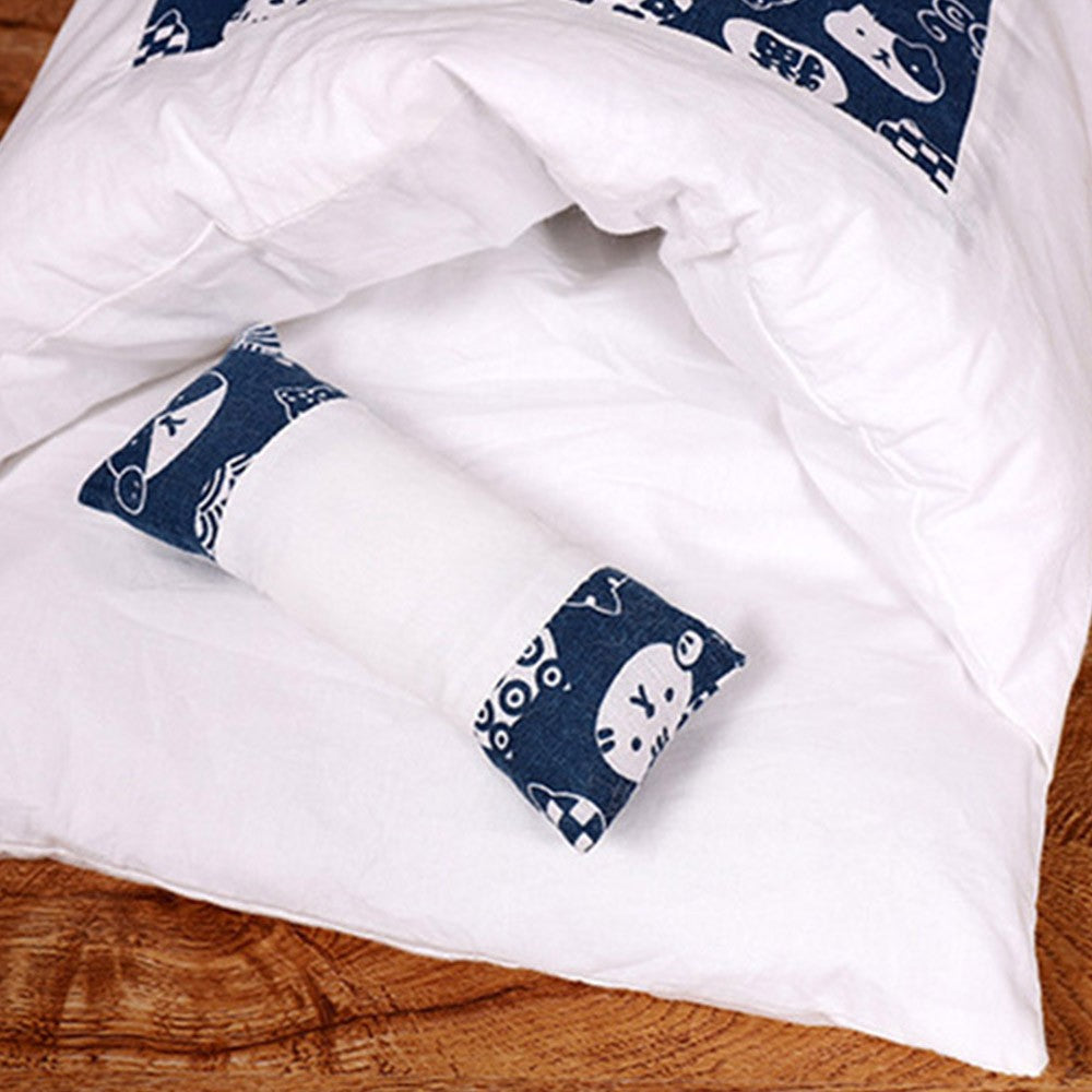 Japanese Style Cat Bed with Pillow Pet Sleeping Bag Style 2 Medium