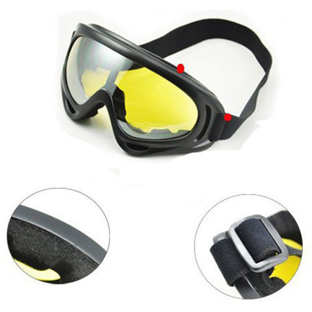 One Pair of Outdoor Ski Goggles-Yellow