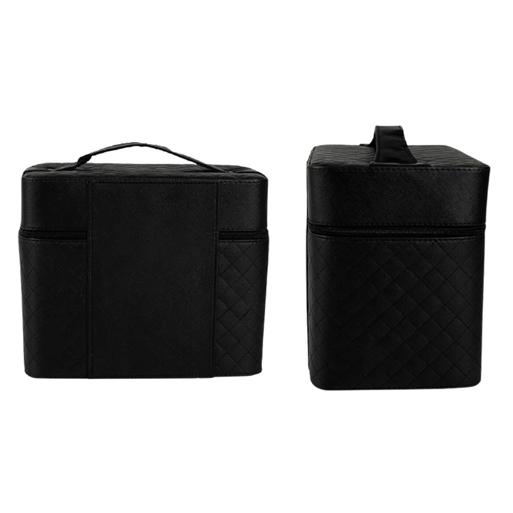 PU Leather Makeup Case-Black