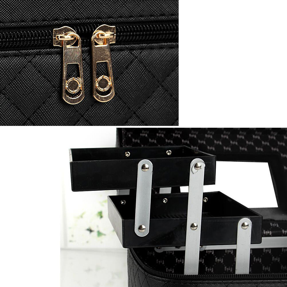 PU Leather Makeup Case-Rose