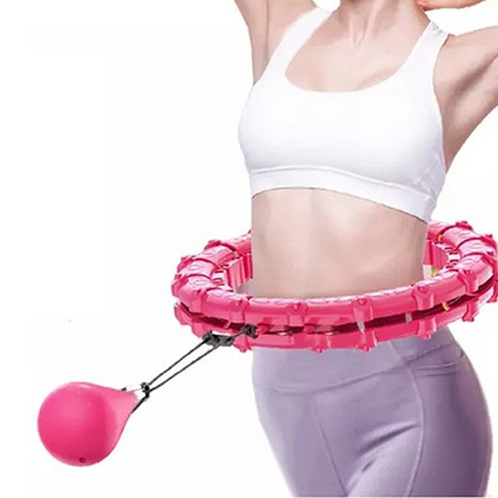 24 Knots Fitness Hula Hoop Detachable Weighted Hoops