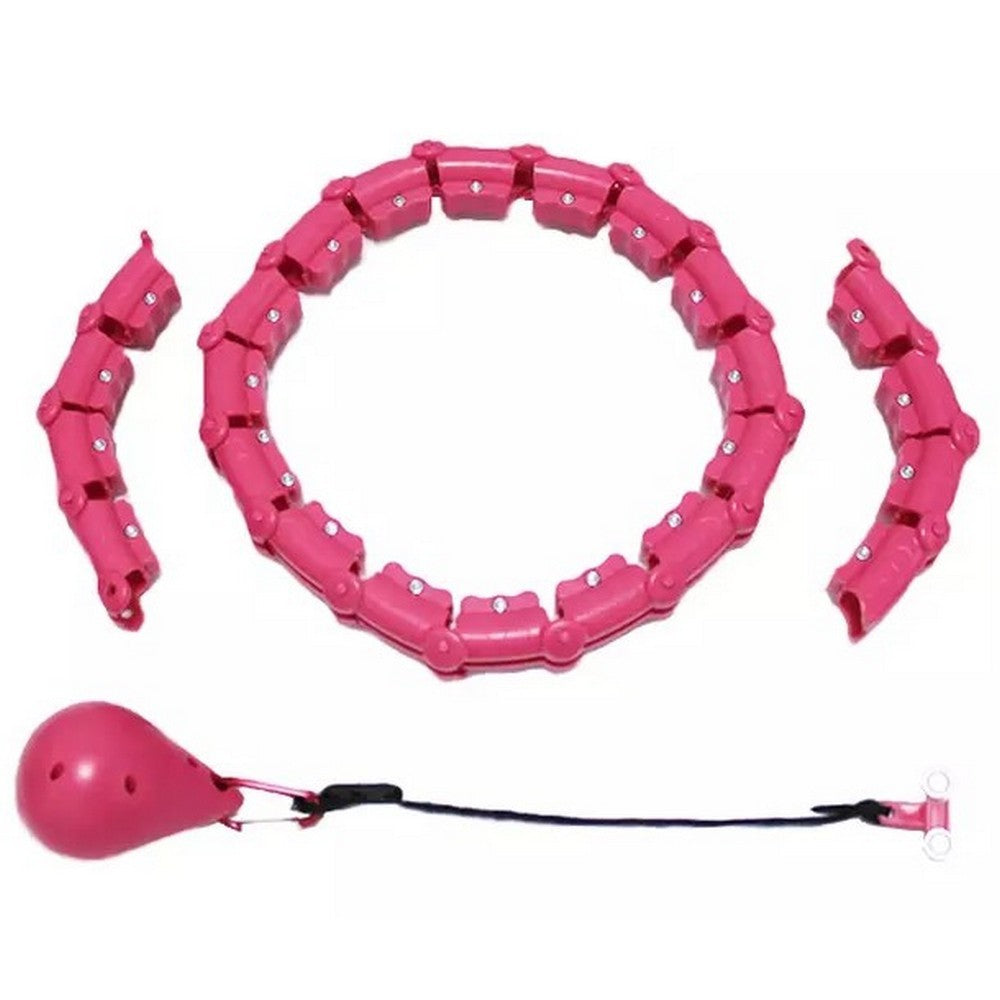 24 Knots Fitness Hula Hoop Detachable Weighted Hoops