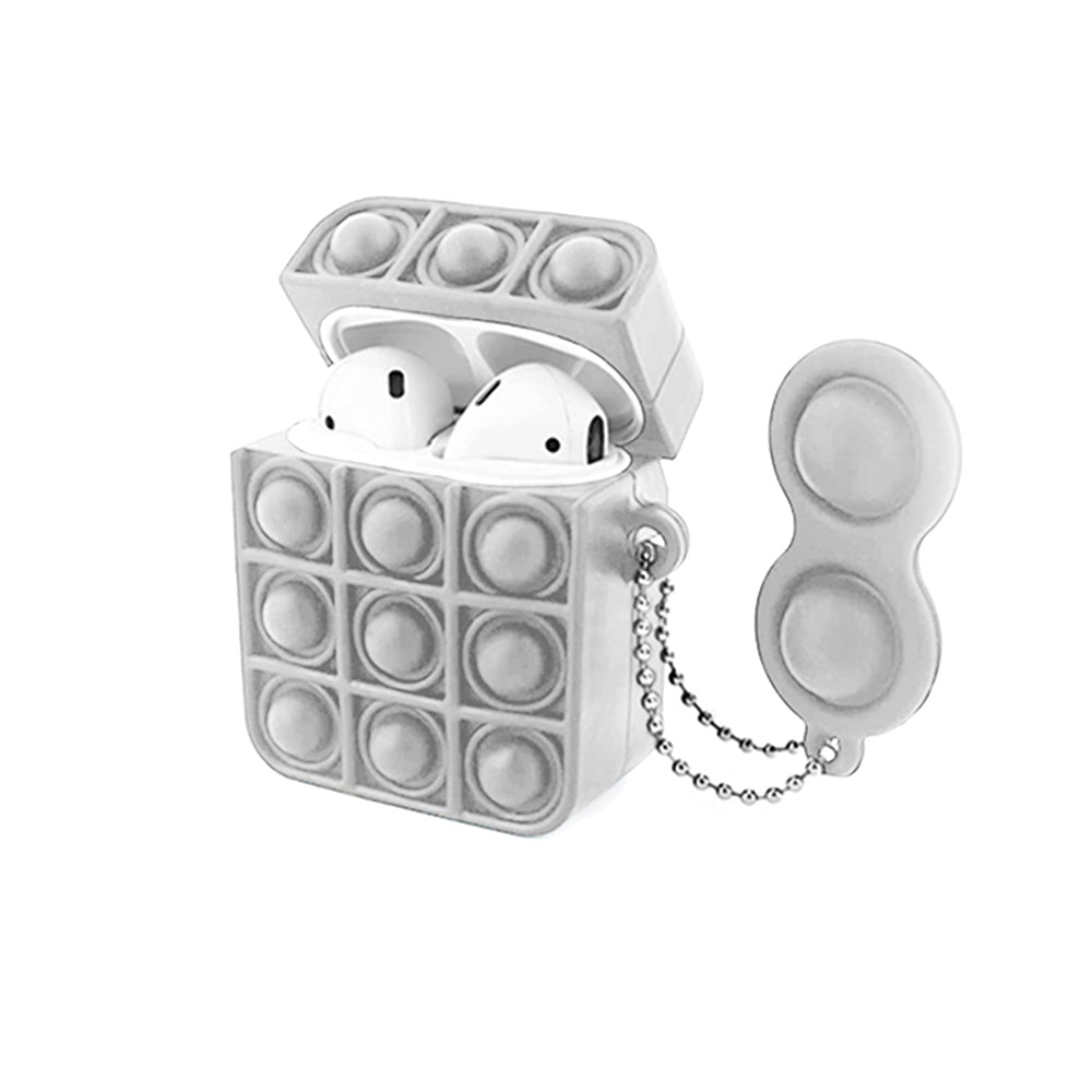 2 X Blue Grey Push-Pop Fidget Protective Cases for Airpods Pro