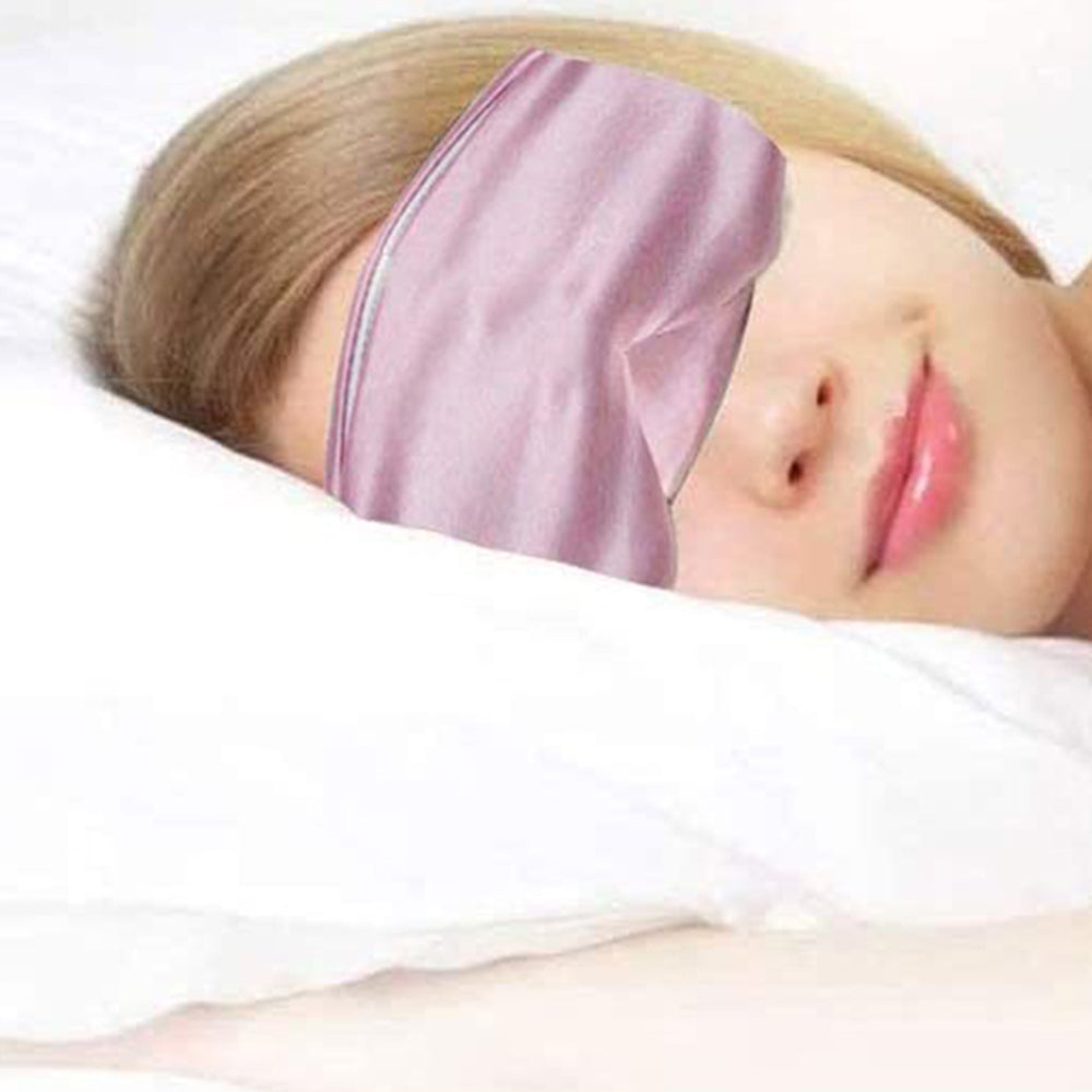 Pink Bluetooth 5.0 Imitation Satin Silk Music Eye Mask