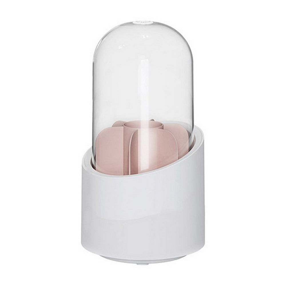 2Pcs Makeup Brush Storage Bucket White Pink