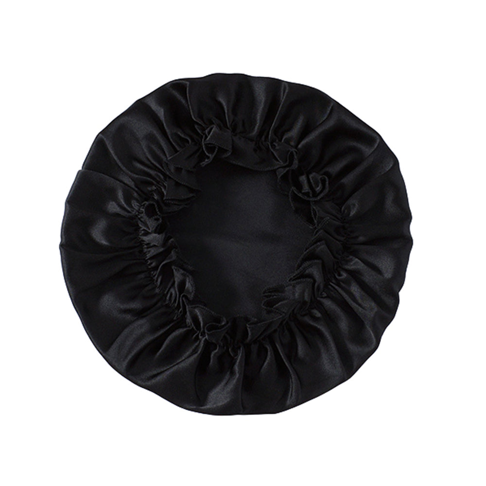 2Pcs 100% Pure Mulberry Silk Turban Grey Black