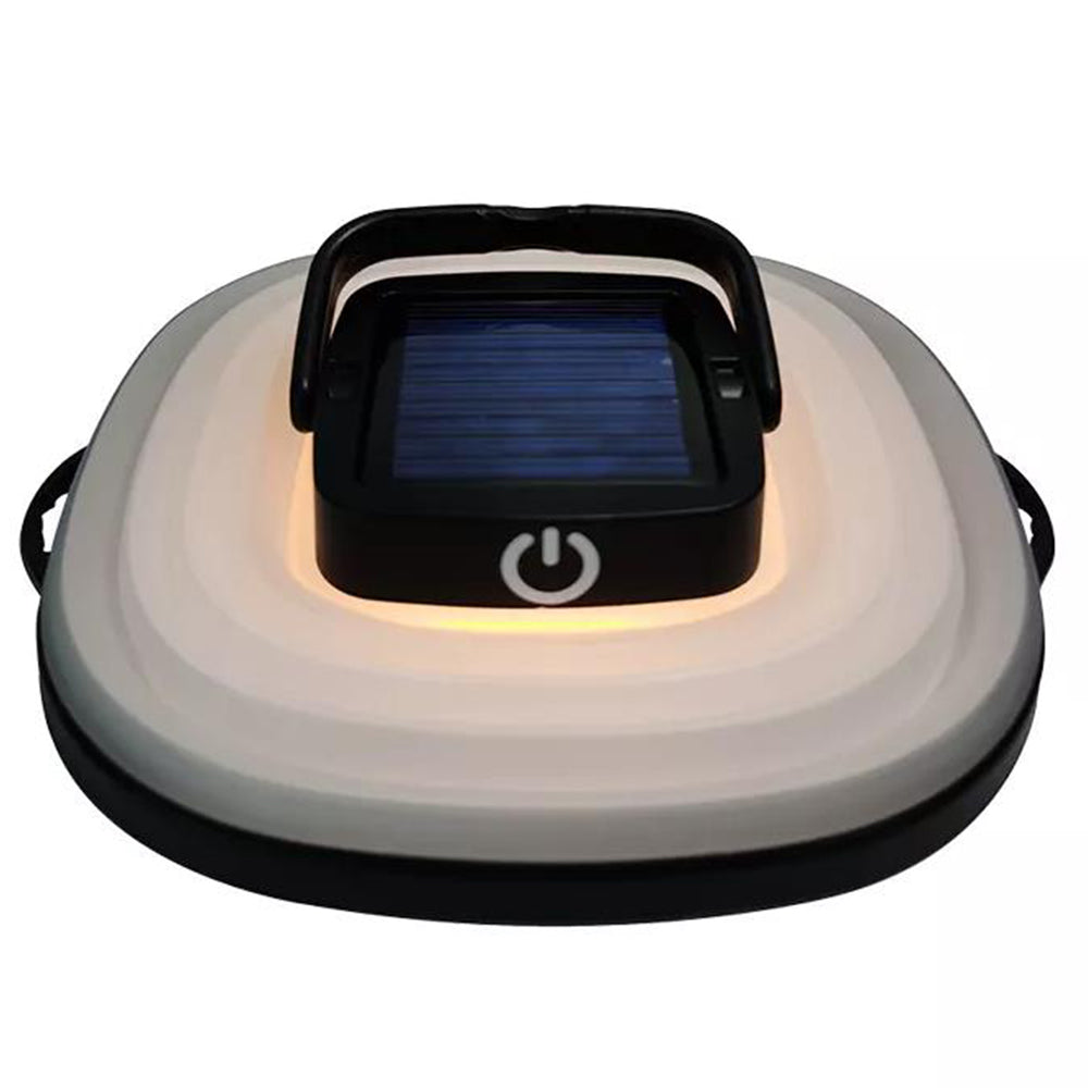 2X Collapsiable Solar Lamp Green Black